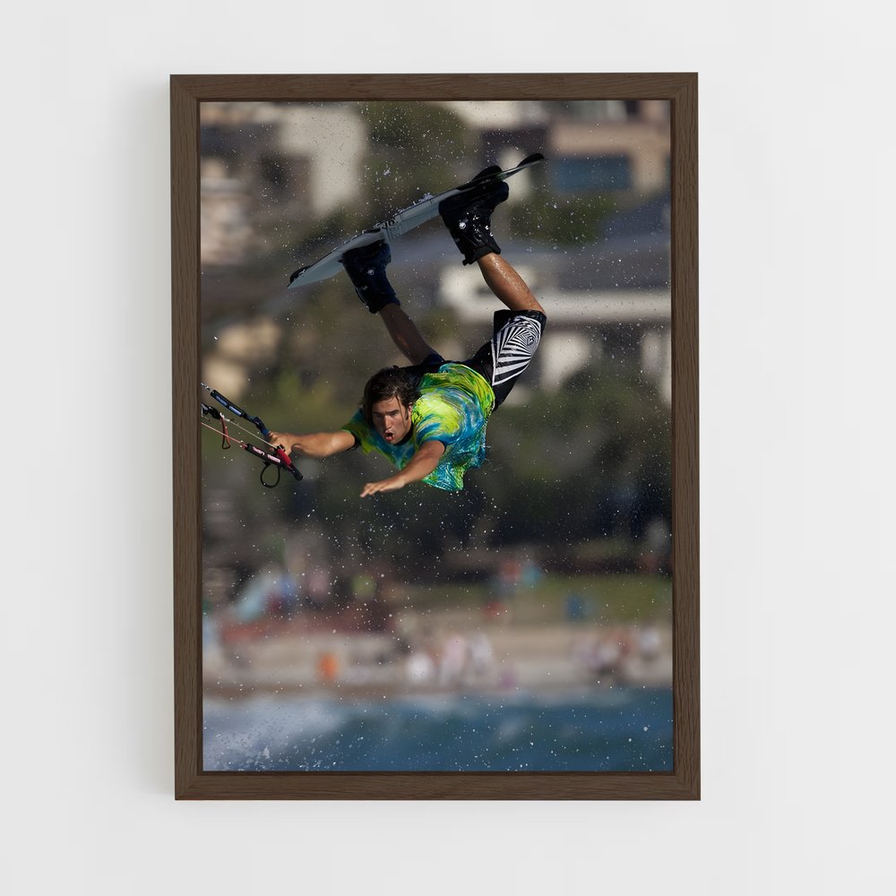 Poster Vol au Dessus de Cape Town – affiche Kitesurf (vue 5)